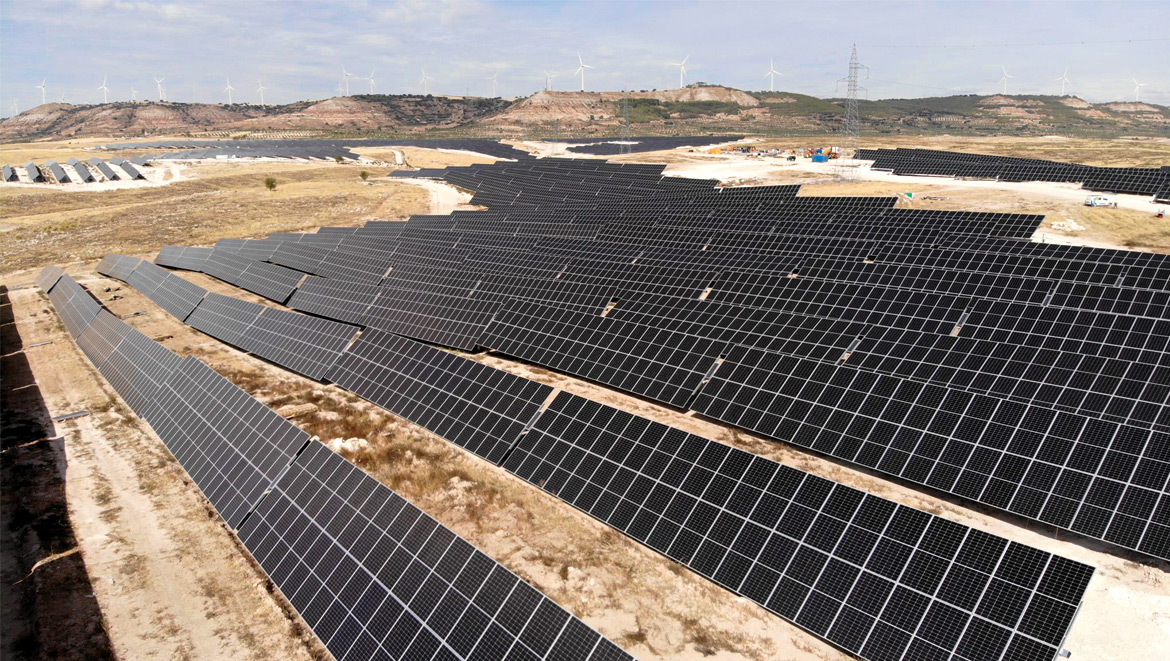 Parque fotovoltaico Cuenca en España, proyecto realizado por Melmac Energías Renovables.